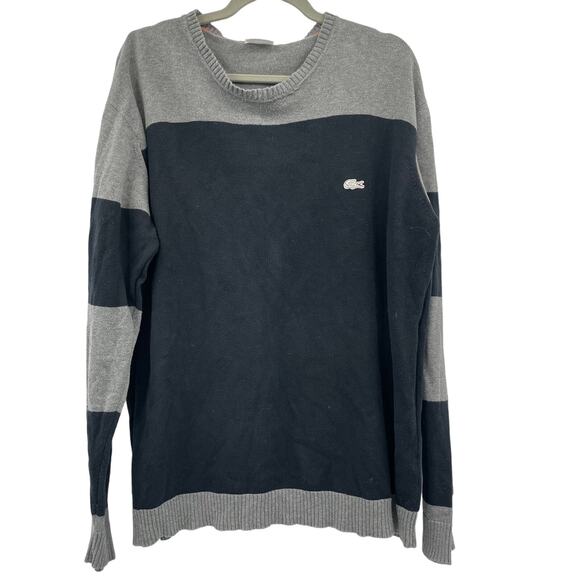 Lacoste Mens Round Neck Long Sleeve Pullover Knitted Sweater - Picture 1 of 9